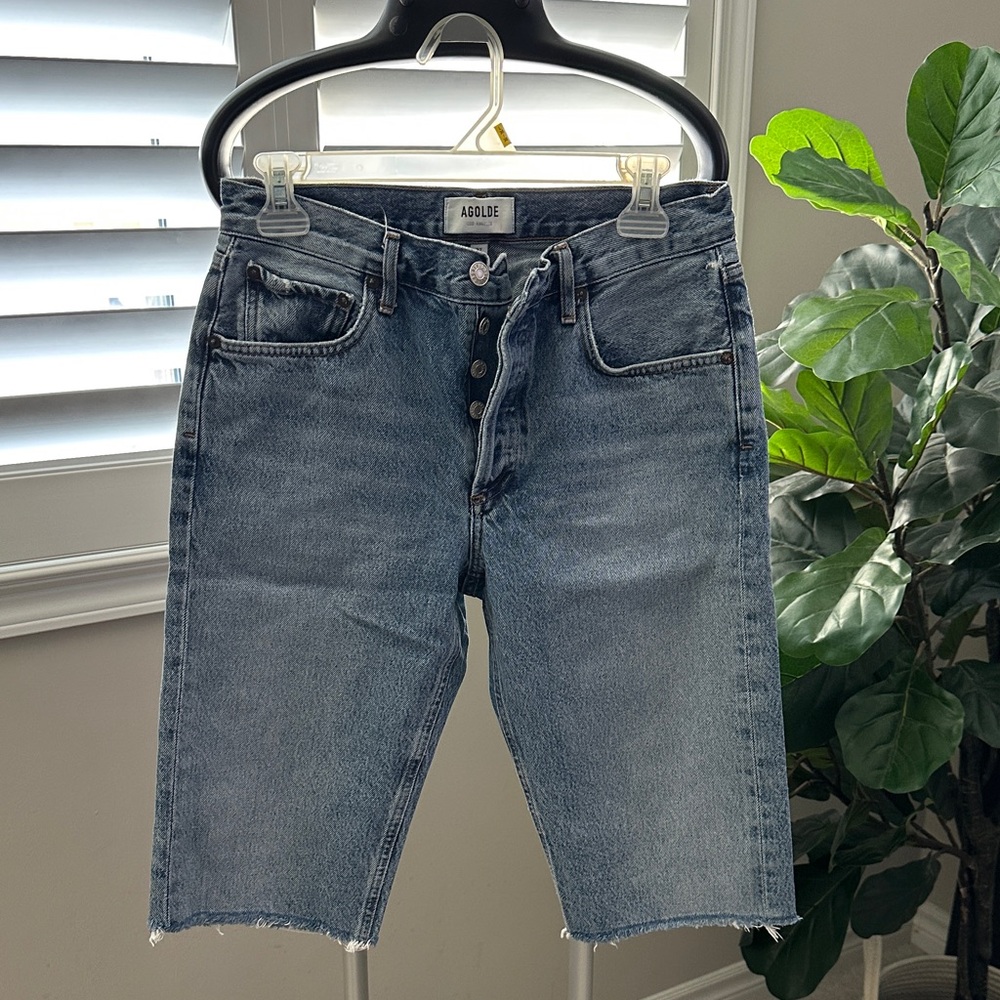 Agolde Women's Light Blue Jean Shorts